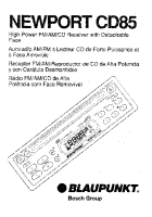 Blaupunkt Newport-CD-85 - Owners Manual